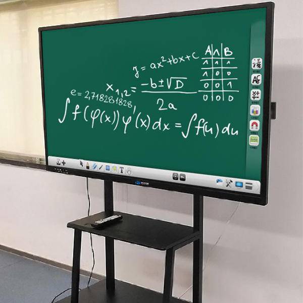 Tableau blanc à écran tactile LCD à double système pour l'enseignement en classe
